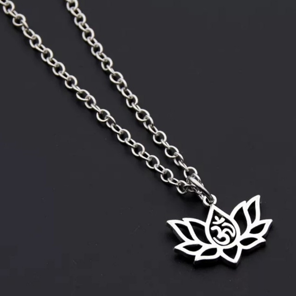 Lotus Om Necklace